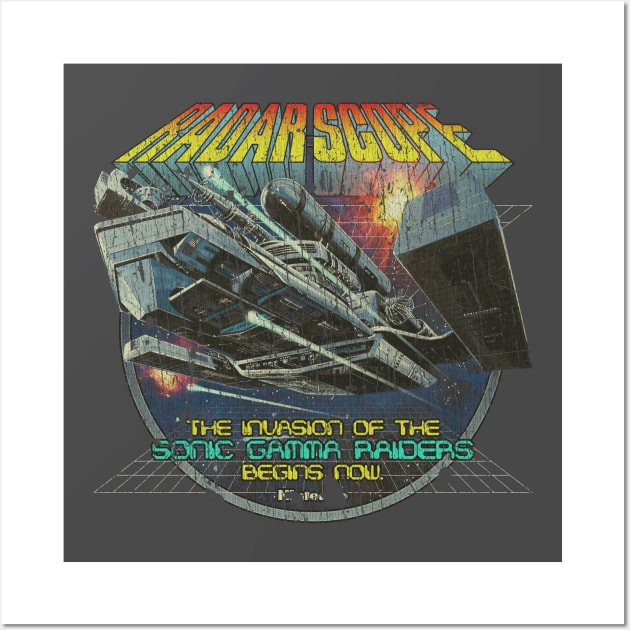 Radar Scope Sonic Gamma Raiders 1980 Wall Art by JCD666